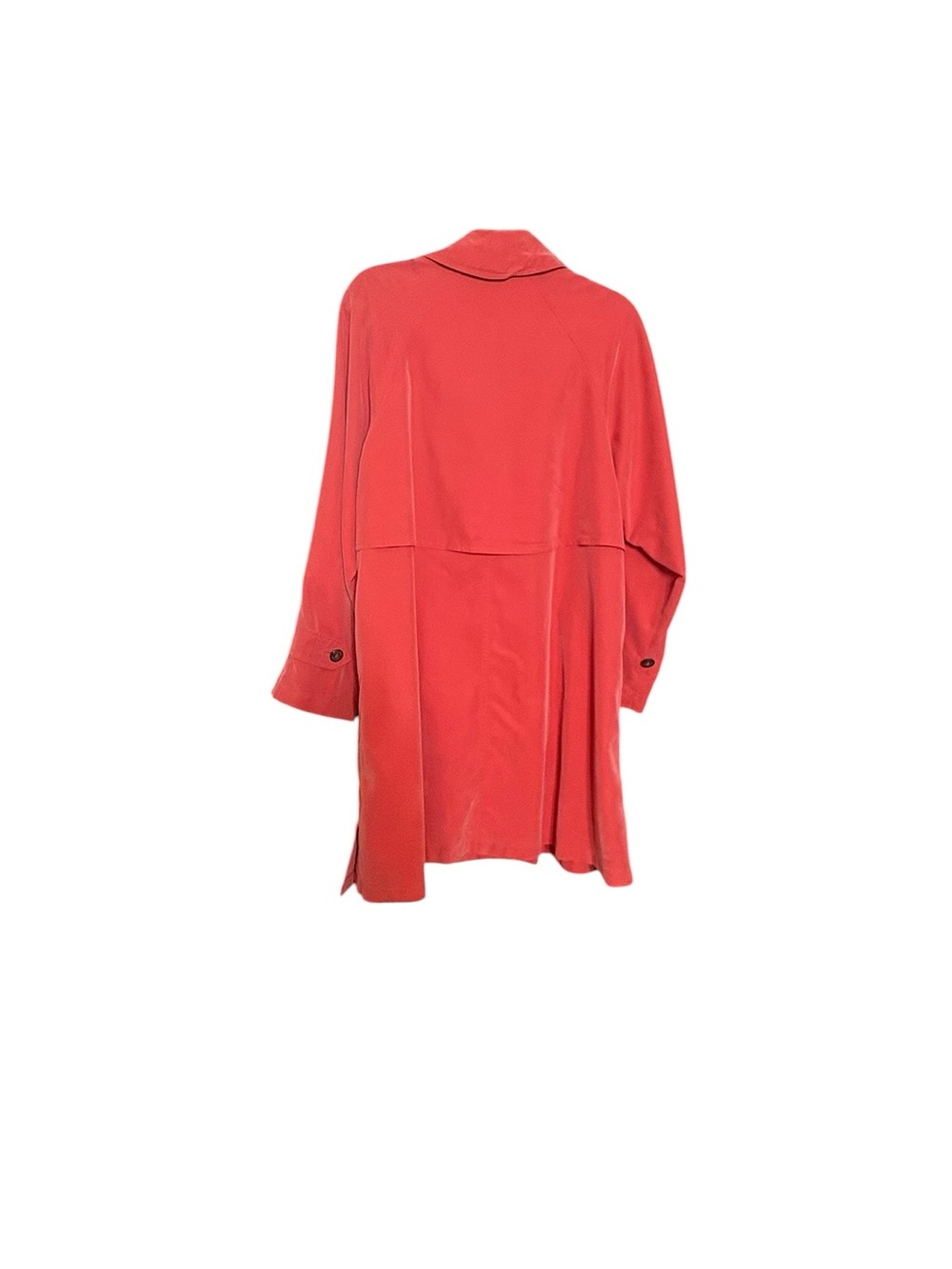 Burberry Fall Red Trench Coat with Classic Check Lining & Pockets sz XS - Picture 6 of 15